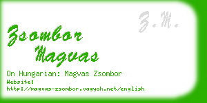 zsombor magvas business card